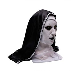 The Nun Scary Latex Mask, Halloween Party Scary Full Head Costume Mask (Nun Mask)