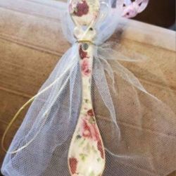 Floral Ceramic Spoon