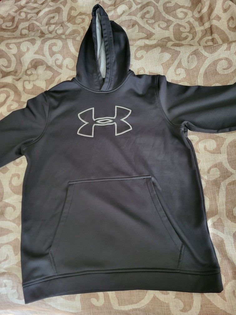 Men's Large Black Under Armour Hoodie Sweatshirt $25 OBO