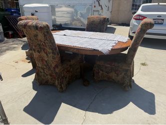 Dining table with four chairs