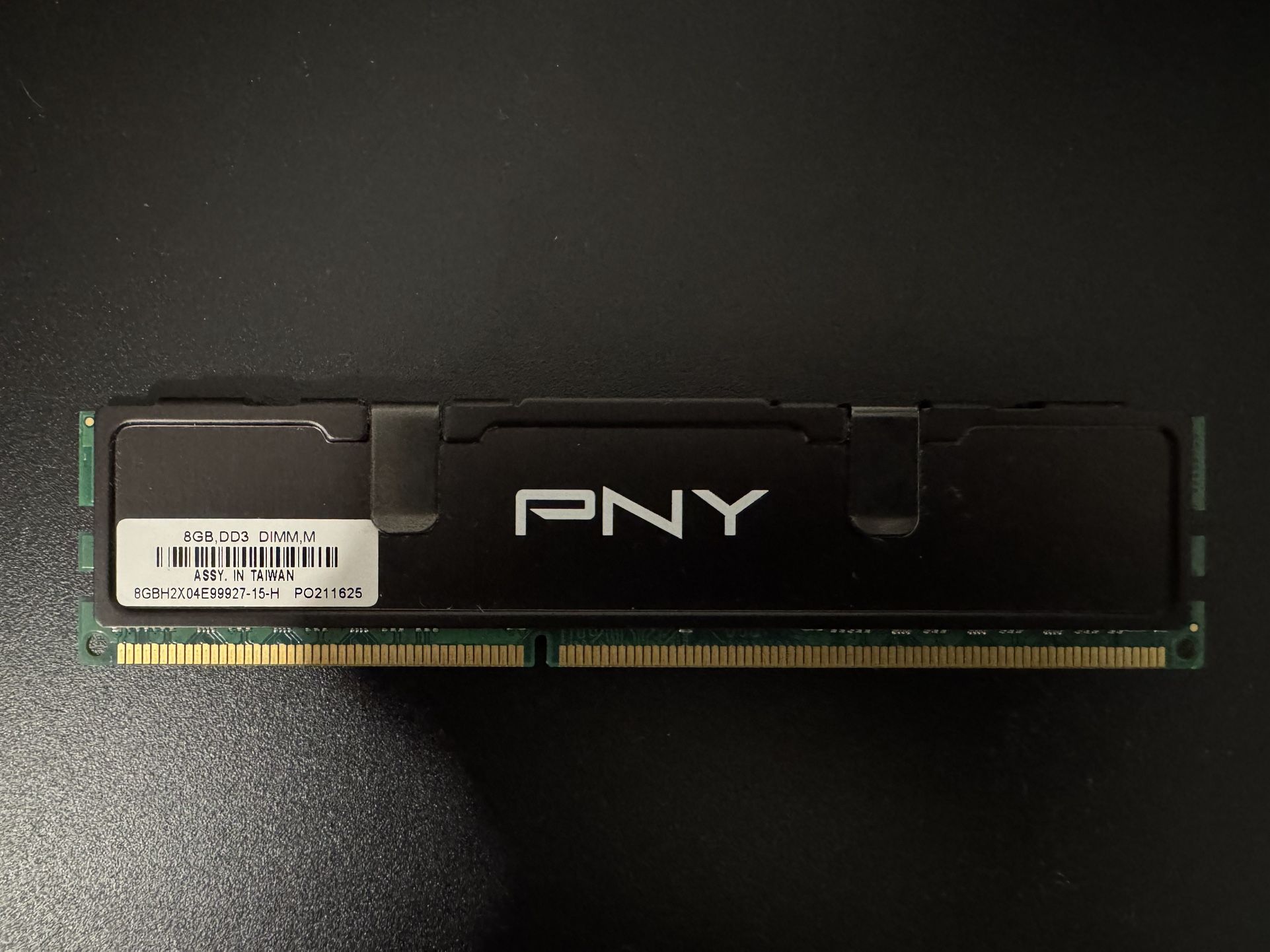 PNY 8gb DDR3 Desktop Ram / Memory