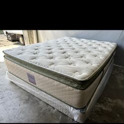 Ck Organic Elite Superior Hybrid Cool Gel Memory Foamm Pillow Top 14inch Matres!!