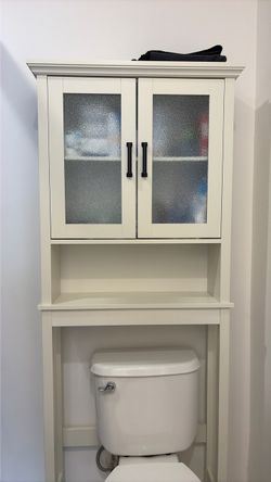 Over the toilet cabinets