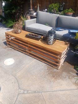 Wooden bench