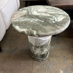 Wells 17.5 “ Marble End Table 