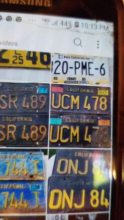 License plates