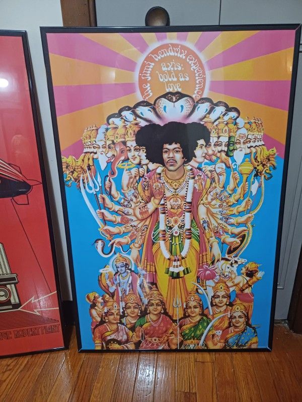 Jimi Hendrix Poster Framed