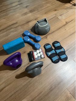 Weights, and ping pong balls