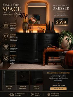 Black Elegance Dresser