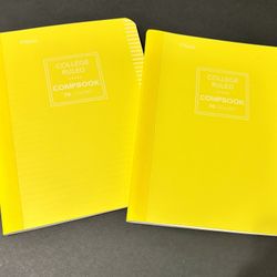 Two NEW Mead College Ruled Composition Books 9.75 x 7.5 Inches 70 Pages 