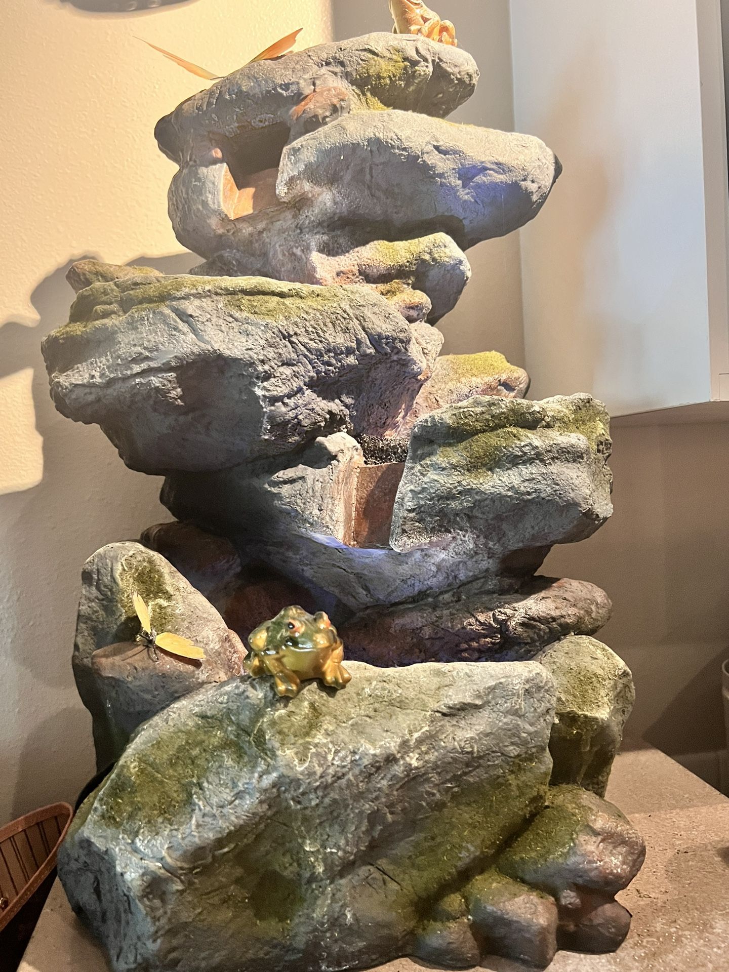 22” 3-Tier Rock Fountain