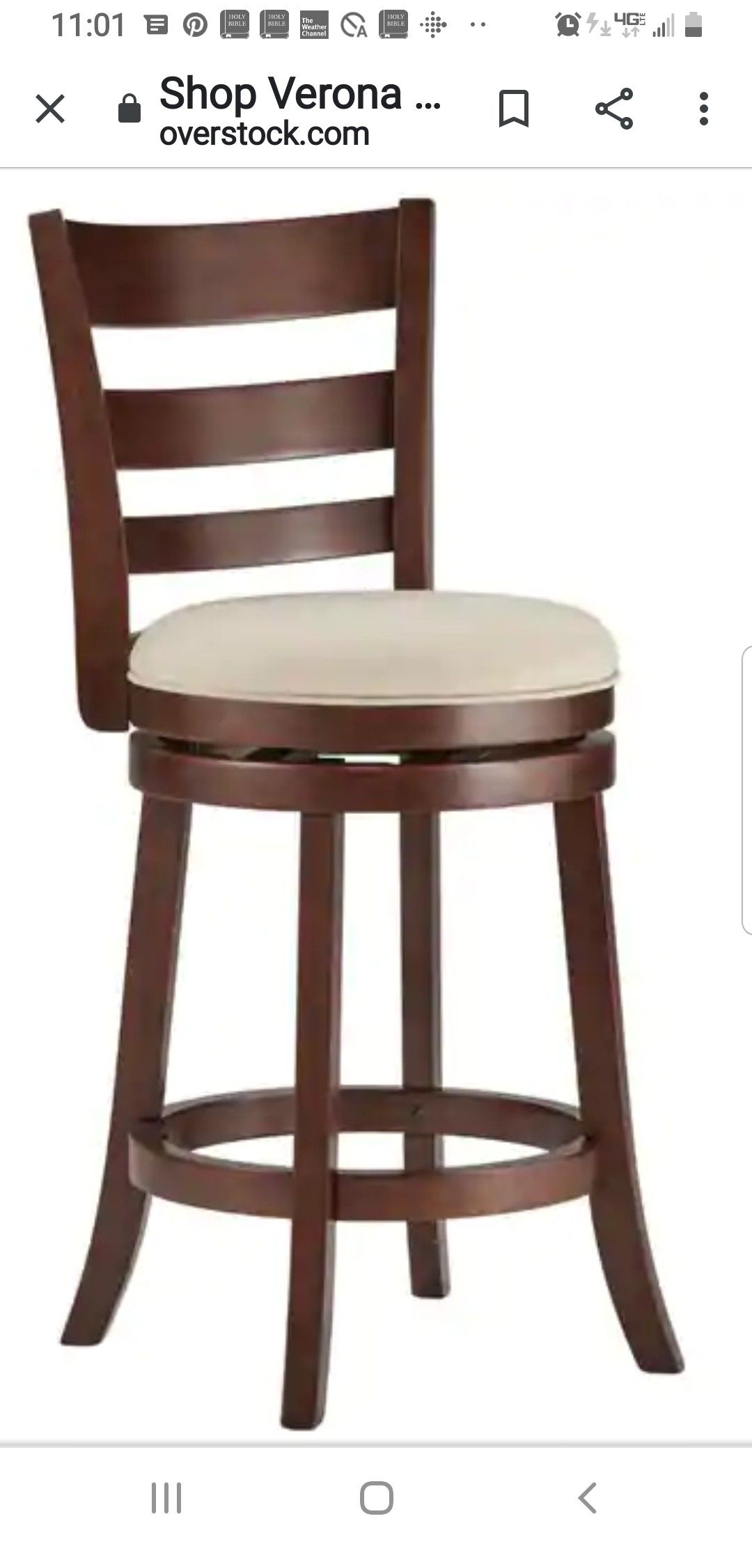 New Ladder Back Stool