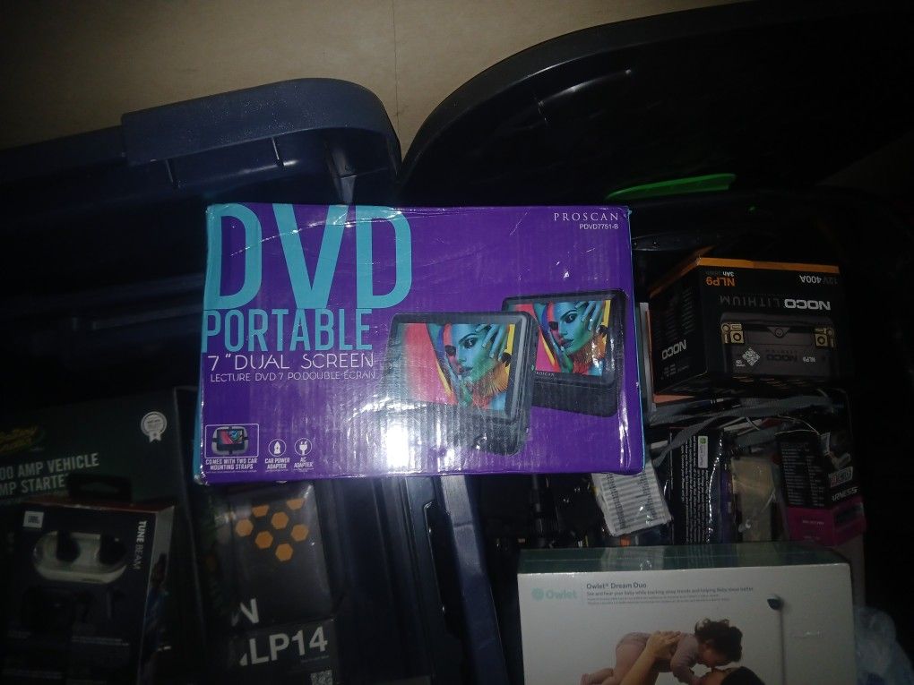 PROSCAN PORTABLE DVD 7IN SCREEN