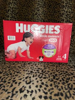 New box of 64 Huggies little movers size 4 $20 firm on price