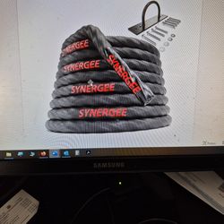 Battle Rope With Wall Anchor And Protective Sleeve 2 In 50 Ft Long Training Rope