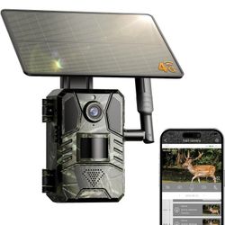 2k HD Live Feed Cellular Trail Cameras with Built-in SIM Card 4G Unlimited Data Plan 