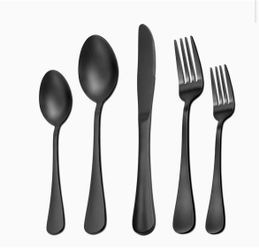 Matte Black Silverware