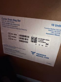 Dialysis drain bags