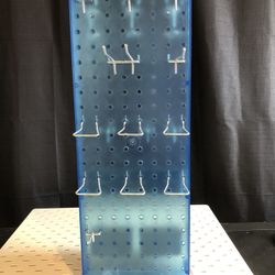 Rotating Desktop Pegboard With Attachments