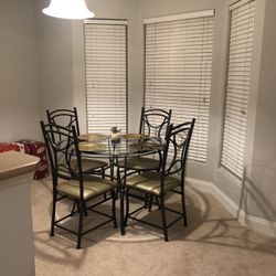 Glass Dining Chairs $150