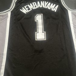 Spurs #1 Wembayama Jerseys. New 