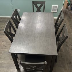Ashly Furniture 6 chair and table