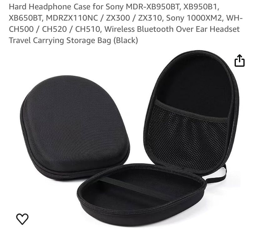 Hard Headphone Case for Sony MDR-XB950BT, XB950B1, XB650BT, MDRZX110NC / ZX300 / ZX310, Sony 1000XM2, WH-CH500 / CH520 / CH510, Wireless Bluetooth Ove