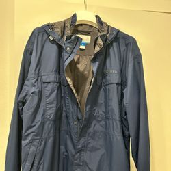 Columbia: Men's XXL Navy Blue Windbreaker