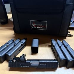 Advantage Arms .22LR LE Conversion Kit For Glock 19 23 Gens 1-3 W/ Range Bag 6mags