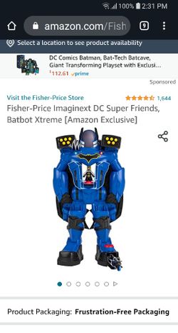 Imaginext Batman 2ft Batbot Extreme Electronic. Robot