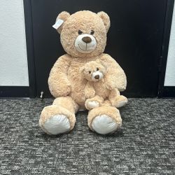 47” / Giant / Mother and Baby Bear / Plush Toy / Gift for Kids