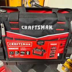 CRAFTSMAN VERSASTACK Red/Black Polyester 17-in W × 8.5-in D x 13-in L Zippered To...