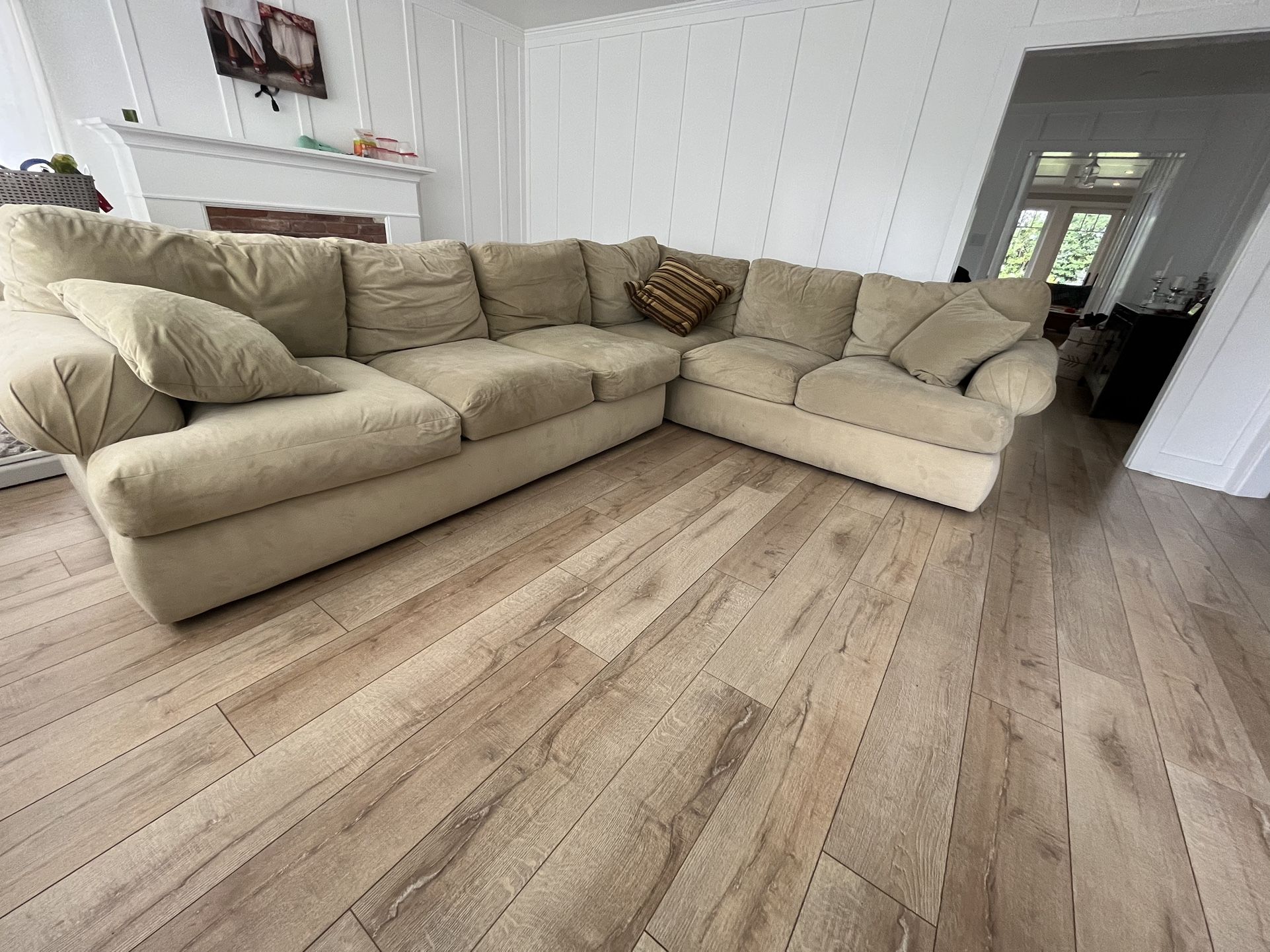 L Shaped Down Filled Couch