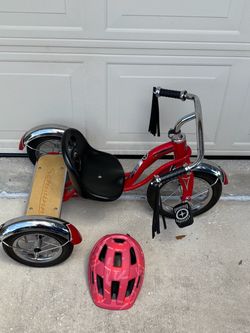 Schwinn Roadster Classic Tricycle For toddlers with helmet