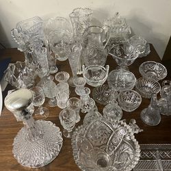Lot Of Various Crystal Pieces 