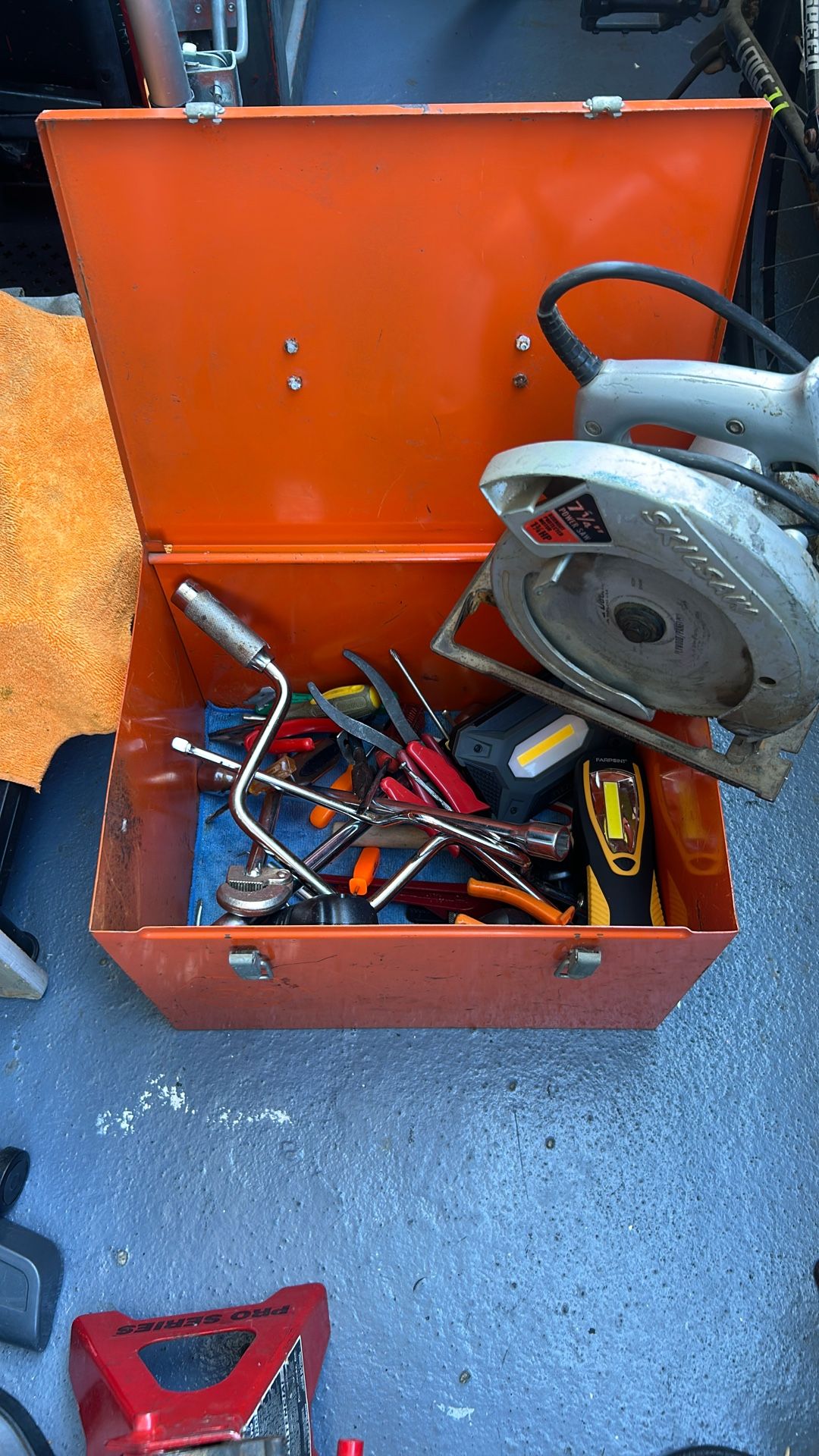 Big Metal Tool Box With Tools !  