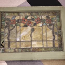 Vintage Stained Glass Window 