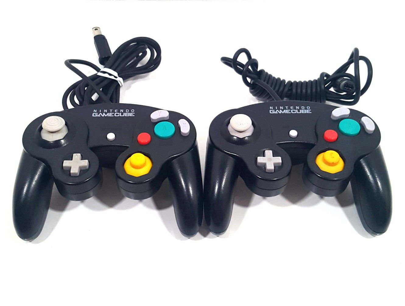 Official Gamecube Controllers Black Lot Of 2