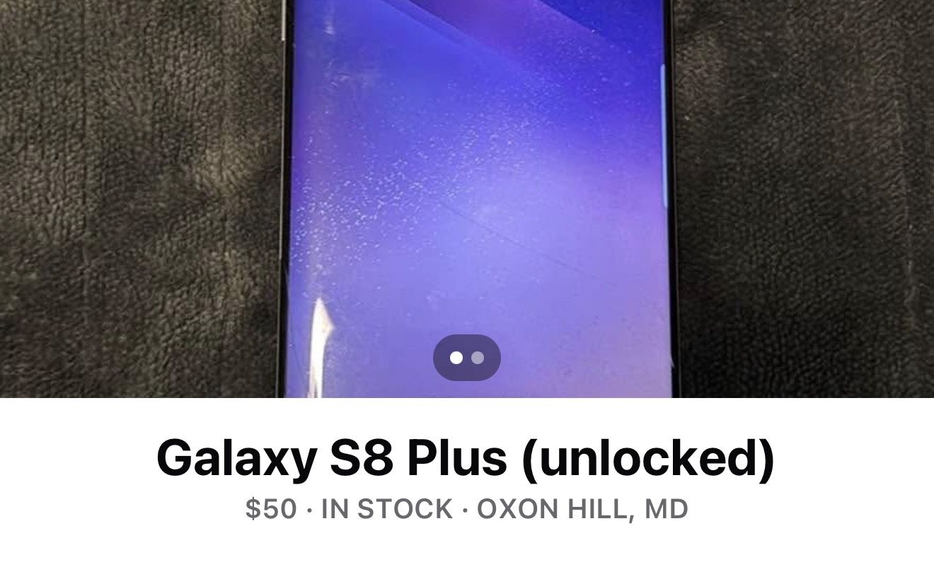 Unlocked Samsung galaxy S8 Plus