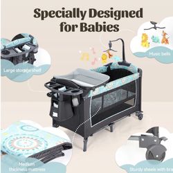 baby Crib/ Travel Crib 5-1 