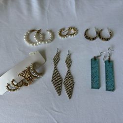 8 Pair Of Earrings