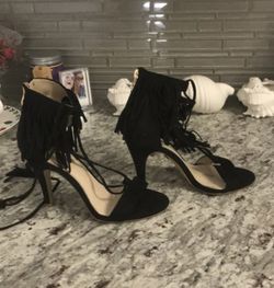 Designer Tassel Heels