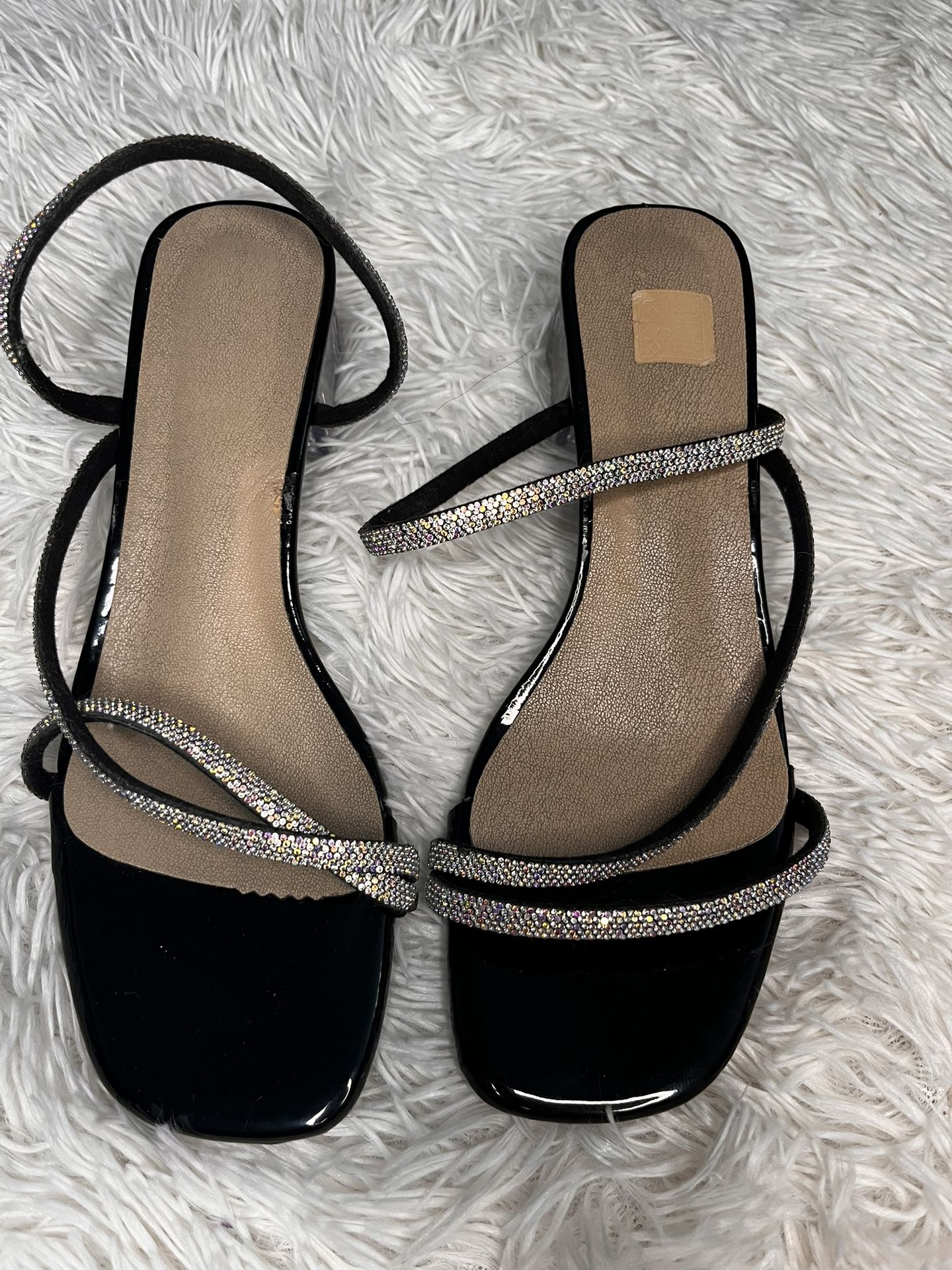 Black Kitten Heels Cute Trendy