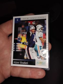 ADAM VINATIERI PATRIOTS FOOTBALL CARD