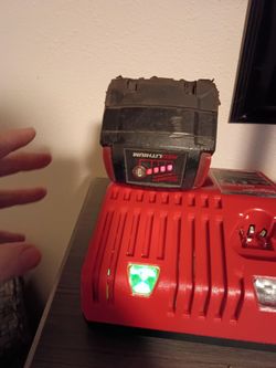 Milwaukee battery with charger