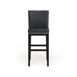     ChurchHomeCollections .co     Porch & Den Carmella Bonded Leather 30-inch Swivel Barstool