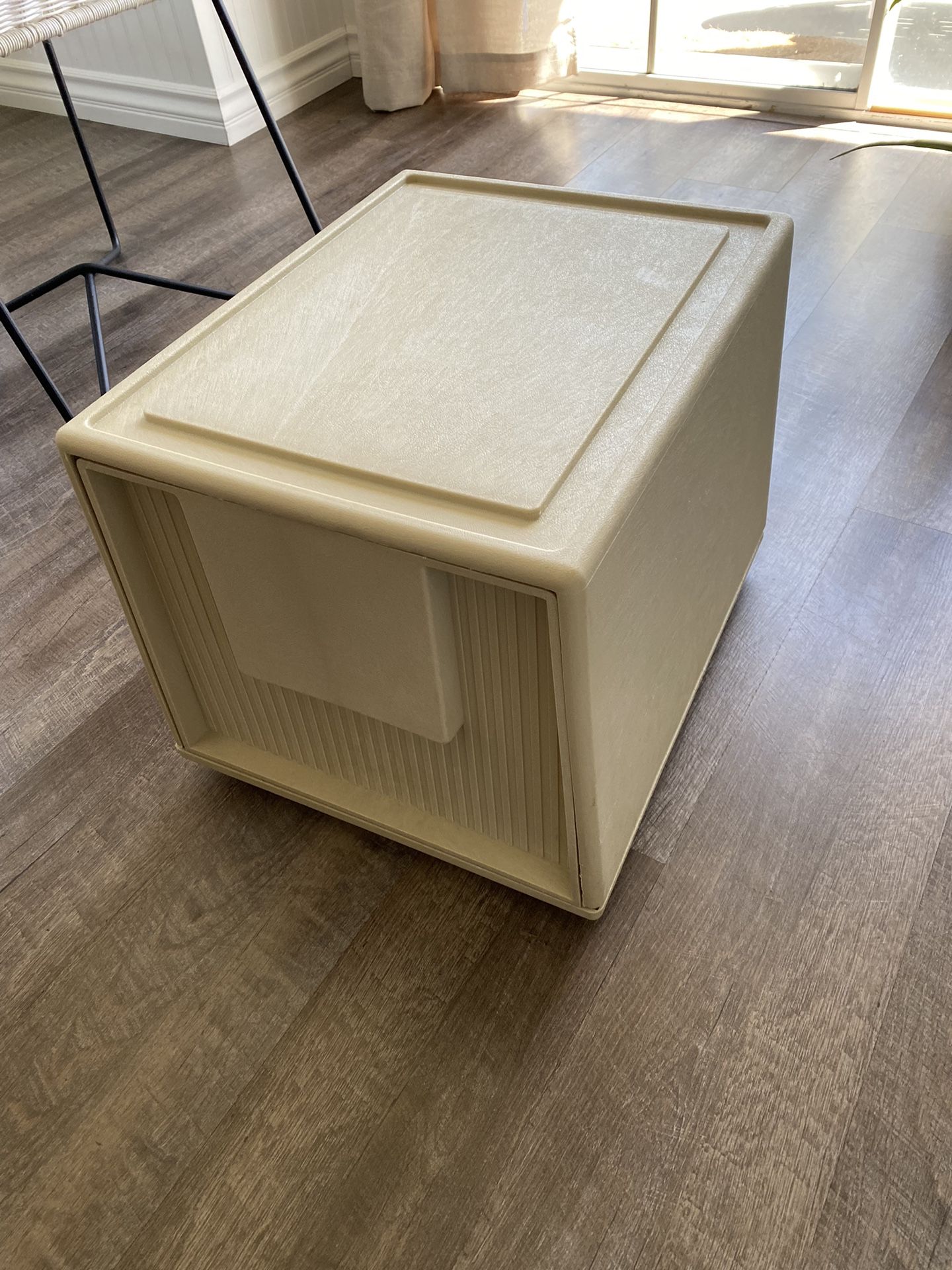 Tuf-File by Staco - Mid-Century Modern Hard Plastic File Cabinet