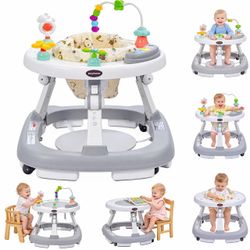 NEW IN BOX 5-in-1 Activity Toddler Walker Foldable Push Walker with Wheels Music Light Sensory Toys