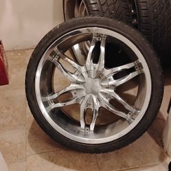 Viscera 22" Chrome Wheels & Tires
