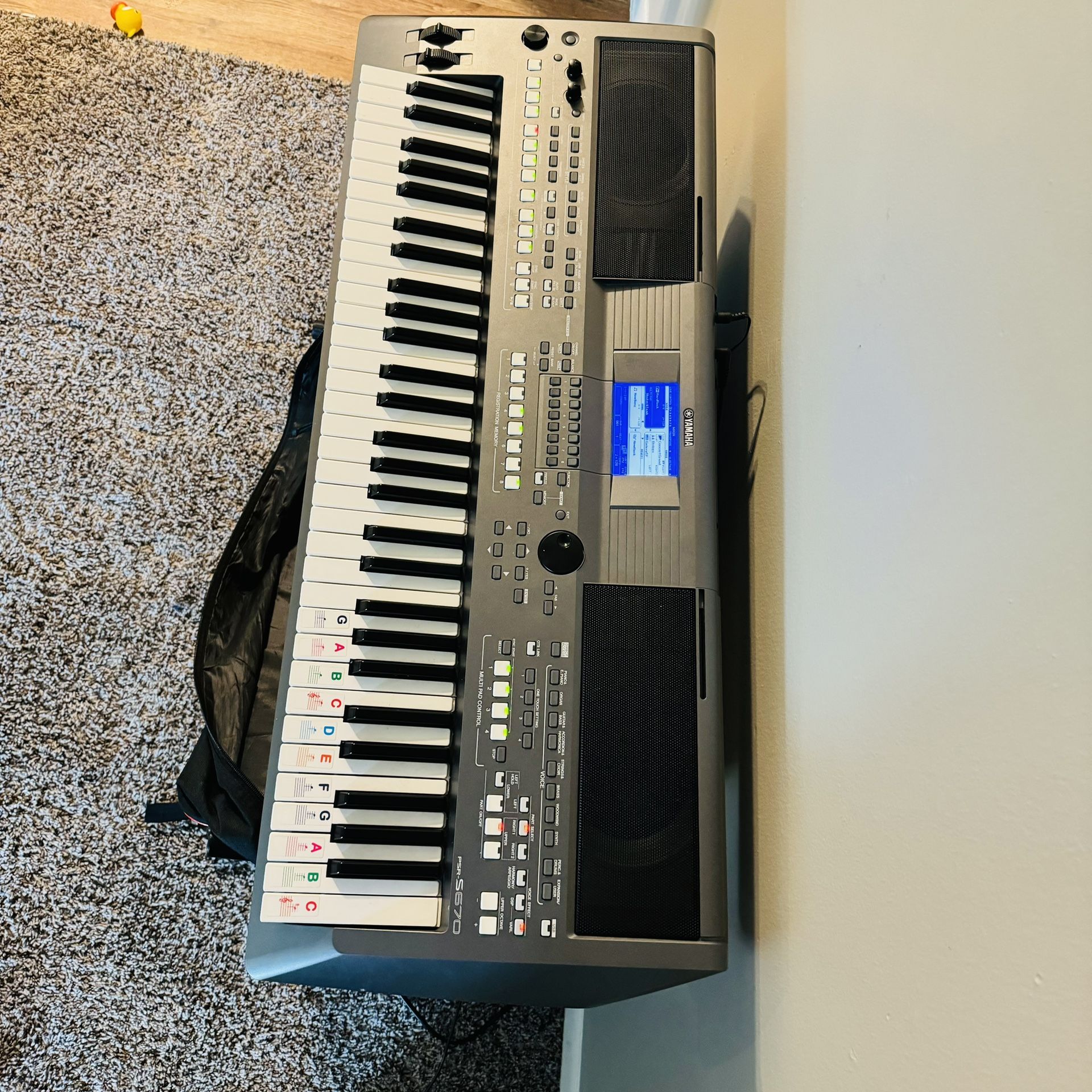 Yamaha PSR-S670 61-key Digital Keyboard Portatnoe Synthesaizer Tested JP M